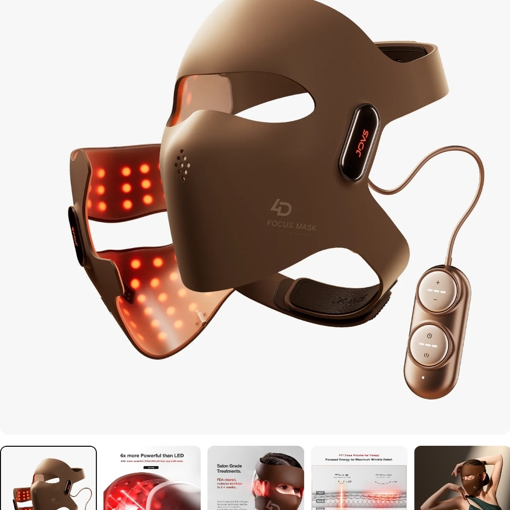 Brown Skincare Mask with Ergonomic Design and Breathable Comfort